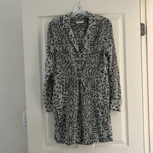 Equipment Femme Python Print 100% Silk Dress Sz XS